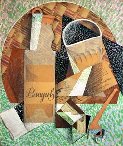 बॉनी की बोतल, 1914 (gouache und collage)